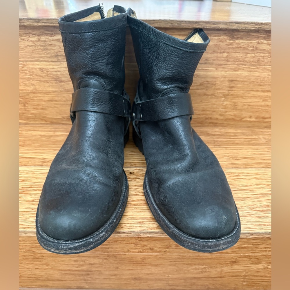 Frye Black Leather Men's Boots